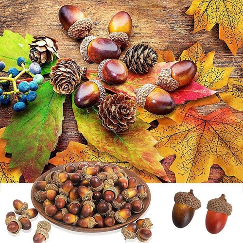 50pcs artificial acorn fake - 50pcs,