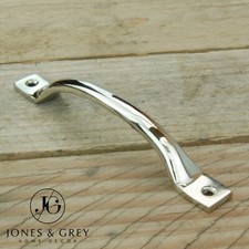 POLISHED NICKEL SOLID BRASS CABINET DOOR HANDLES CHEST DRAWER KITCHEN KNOBS PULL