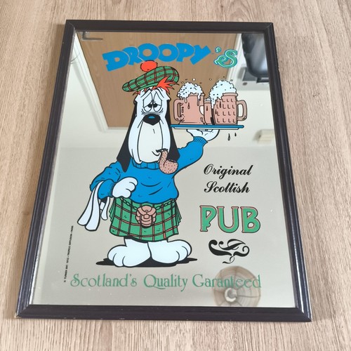 Vintage pub mirror droopy - mirror,