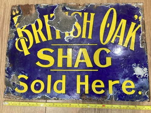 Old enamel sign british - old, sign,british