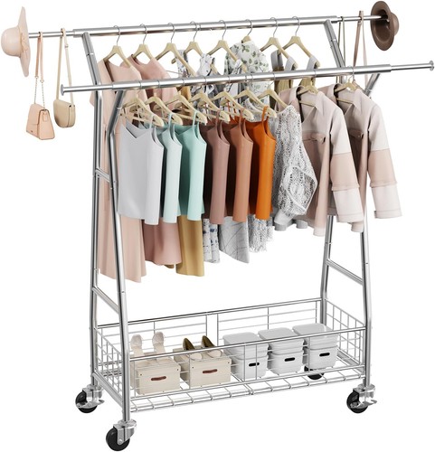 Clothes rack rolling clothing - clothes,