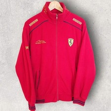 mens vintage Michael Schumacher Ferrari fleece jacket, medium