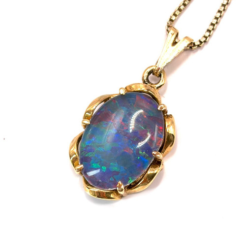 Gold sterling silver black - on,