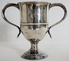 Silver trophy / loving cup, made 1790 by Hester Bateman, London assayed 6 in hig