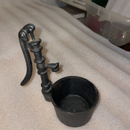 Cast iron miniature pail - iron,