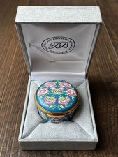 Bilston & Battersea “Halcyon Days” Round Enamel Trinket Box - 2008 - Collectable