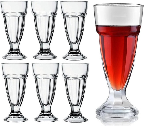 Set milkshake glasses - set,