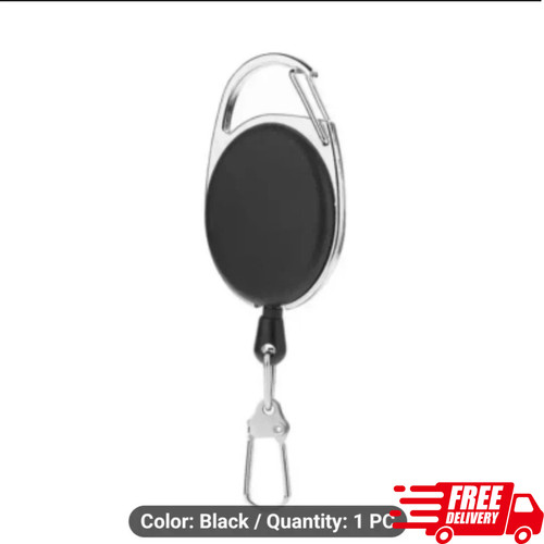 Retractable key chain card - key, id