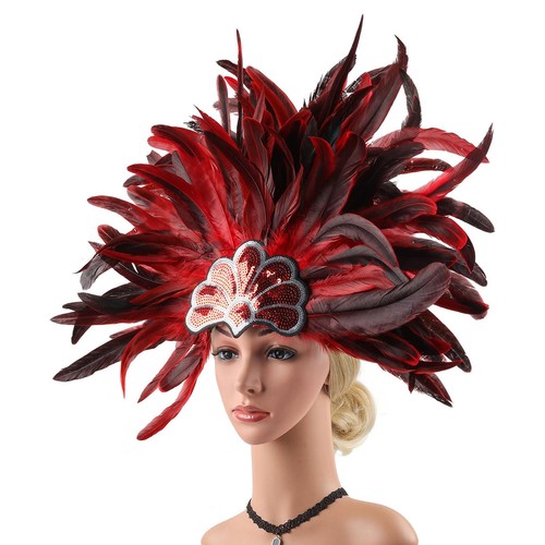 Feather headpiece carnival - headpiece,
