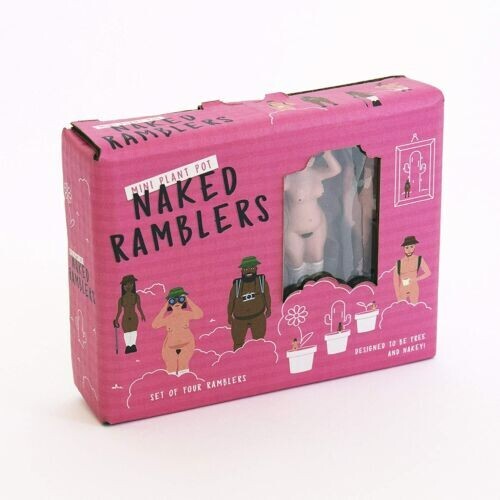 Plant pot nudist naked - pot,
