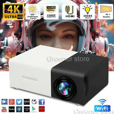 Mini Smart Projector Portable Home Theater 3D LED for 4k 1080P Movie Via HD Port