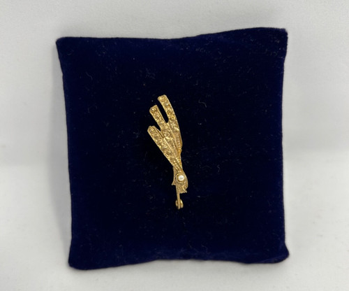 Vintage faux pearl gold tone - faux,