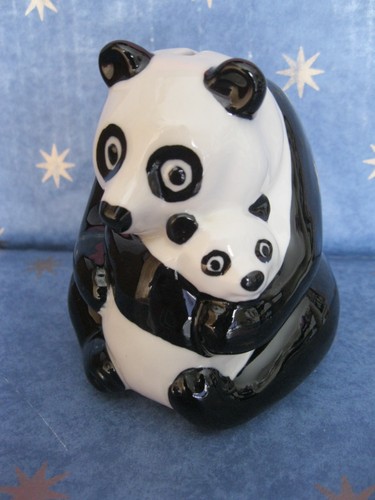 Natwest panda mother and cub - and,