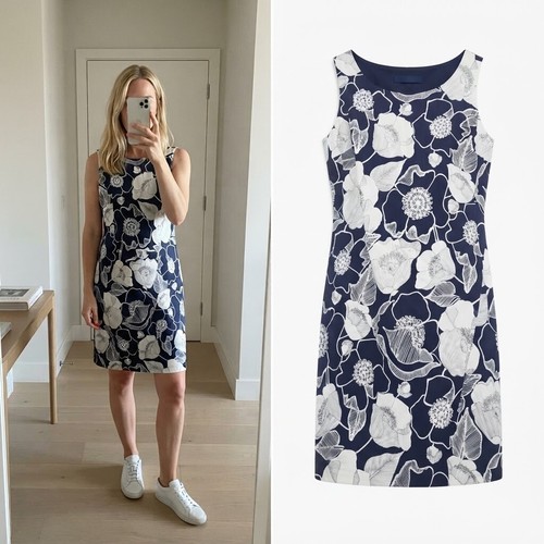 Pomodoro navy white - pomodoro, floral