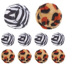  10 Pcs Leopard Print Cat Ball Baby Toys Interactive Balls Kitten Indoor
