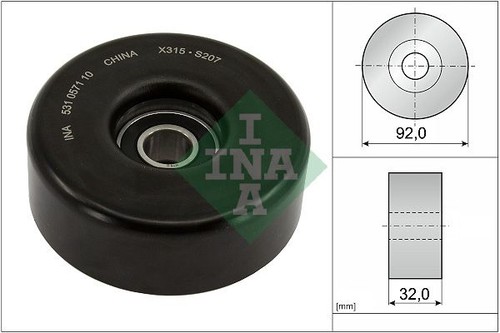 531057110 tensioner pulley - tensioner,