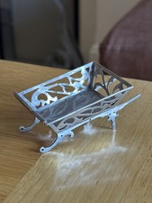 Antique 1910 George Henry James London Hallmarked Sterling Silver Wheelbarrow