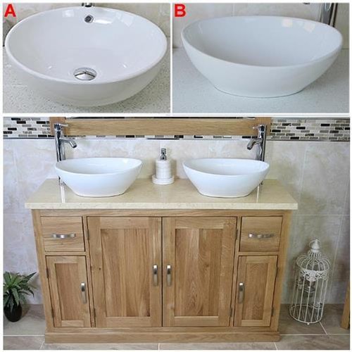 Solid oak bathroom vanity - bathroom, unit