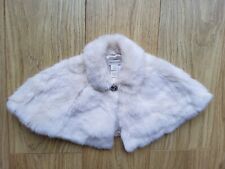 Cape Shrug Faux Fur 0-12 month flower girl Monsoon Collared Jewelled cover up