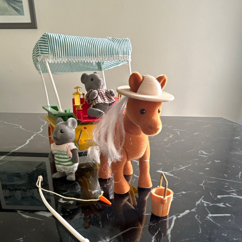 Sylvanian families pony - pony, cart