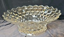 Vintage American FOSTORIA  Glass - 11 7/8" Flared Round Centerpiece Bowl  