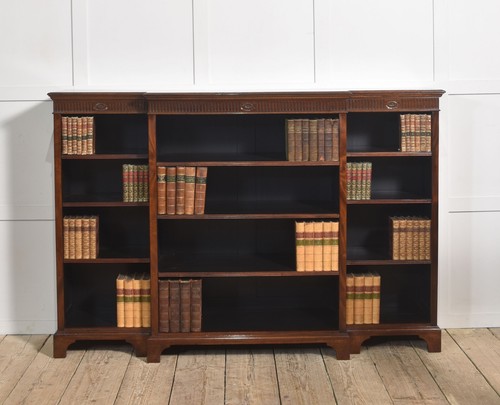 Large mahogany breakfront - mahogany,