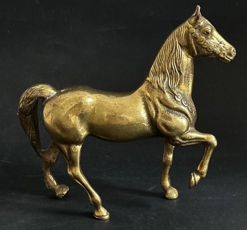 Vintage solid brass - vintage, horse