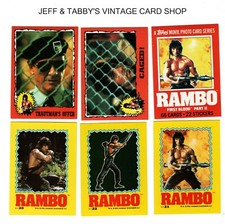 1985 TOPPS RAMBO CARDS &