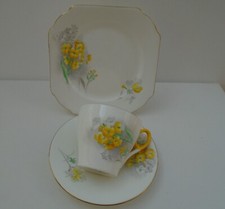SHELLEY YELLOW FLOX TRIO CUP