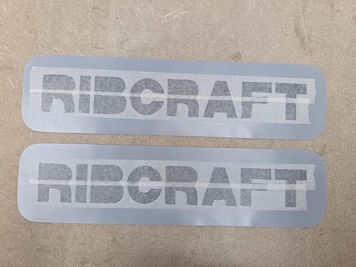 Ribcraft rib logo - hypalon, name
