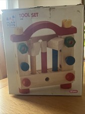 Plan Toys Wooden Tool Set. Used