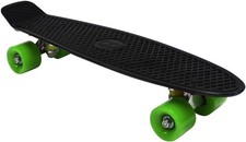 22 Inch Retro Cruiser Skateboard Penny Style Mini Board Kids Teens Adults Black