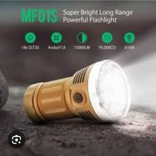 Astrolux MF01S Flashlight Torch with Rechargeable Batteries