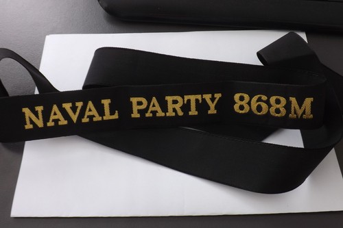 British royal navy cap tally - royal,