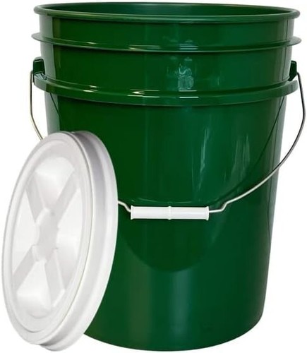 Gallon bucket pail green - 5,