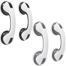 2 x SAFETY SUPPORT HAND RAIL HANDLE BAR GRIP GRAB SUCTION BATH BATHROOM SHOWER