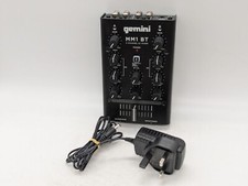 Gemini MM1BT DJ mixer 2-channel professional analog with Bluetooth black READ