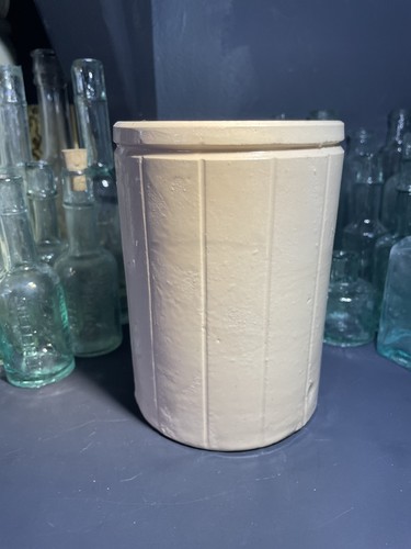 Vintage large cream stonewear - cream,
