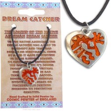 Kokopelli Heart Pendant