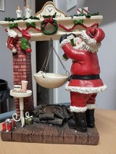 YANKEE CANDLE VINTAGE 'SANTA MANTEL' FIREPLACE WAX WARMER INC SANTA - USA IMPORT