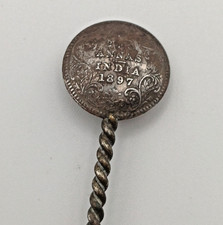 Two Annas India 1897 Silver