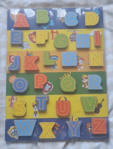 Paw patrol alphabet wooden - paw,
