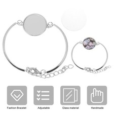 25 Pcs Alloy Bracelet Blank