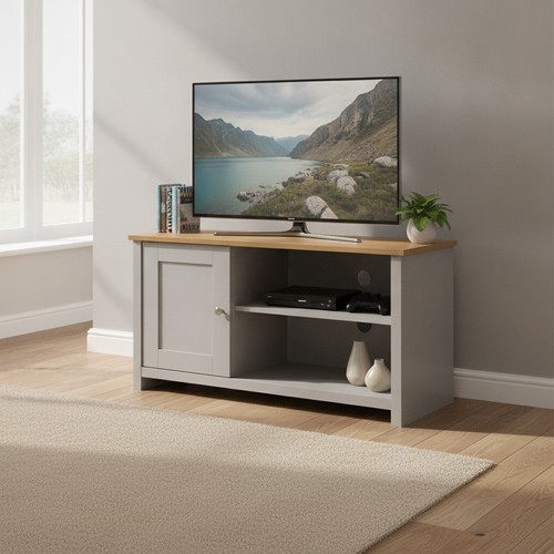 Modern stand 85cm grey - 85cm, oak
