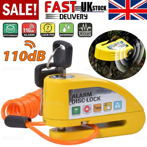 Motorbike security disc lock - security,