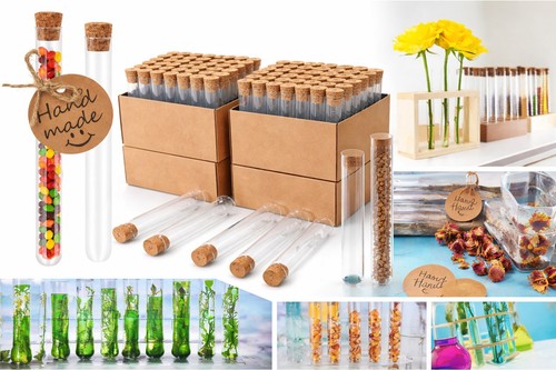 Glass test tubes - with, corks