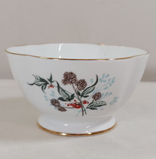 Windsor Bone China Sugar Bowl 6cm Height Vintage With Floral Decoration