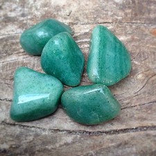 Green Quartz tumblestones 6 pack, Large 20 - 30mm Healing Crystal Gemstones