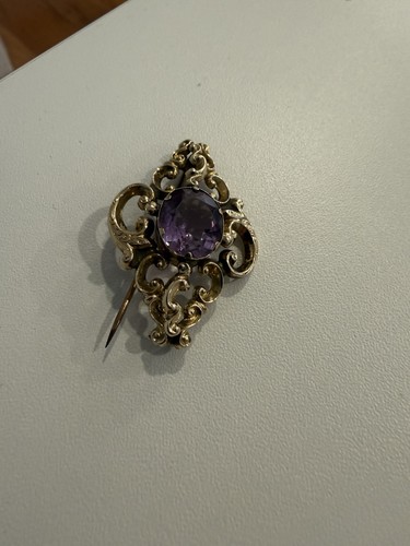 9ct gold and amethyst - 9ct,