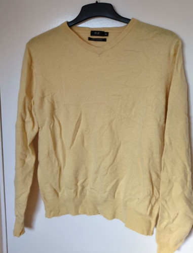 100 cashmere pale yellow - f&f,